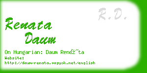 renata daum business card